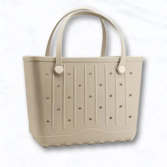 Large Eva Beach Tote Bag with Lines