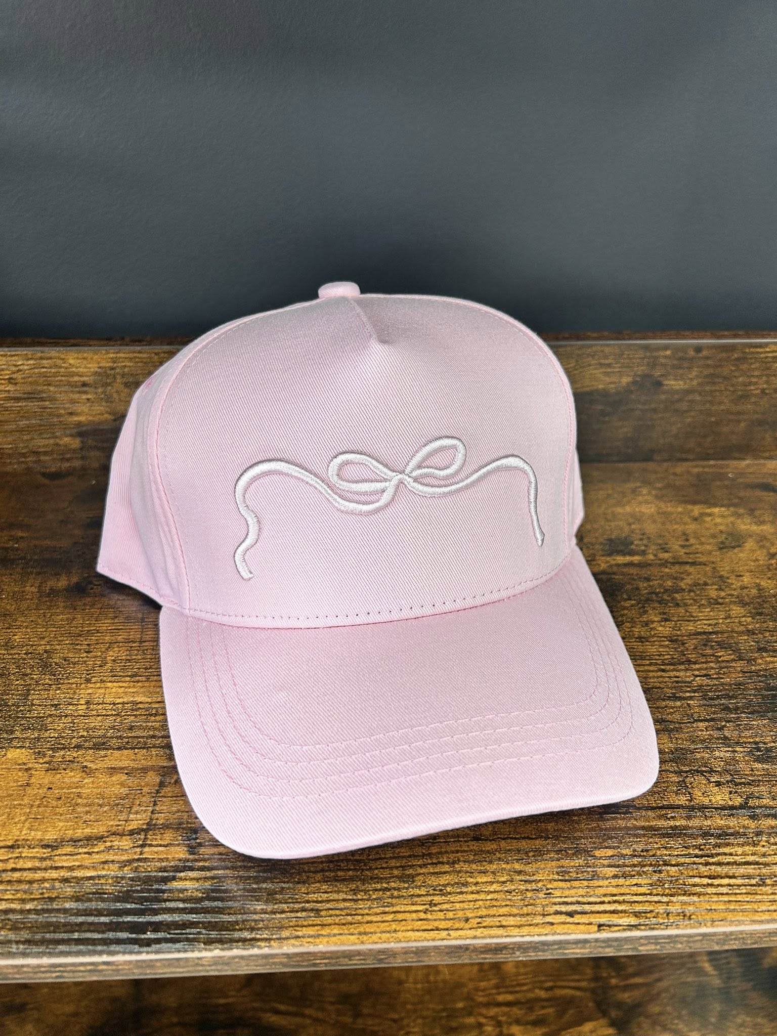 Pink on Pink Bow - Baseball Cap