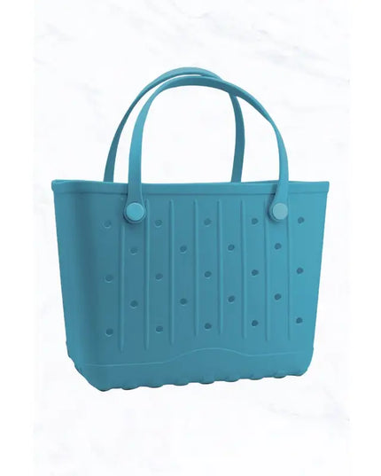 Large Eva Beach Tote Bag with Lines
