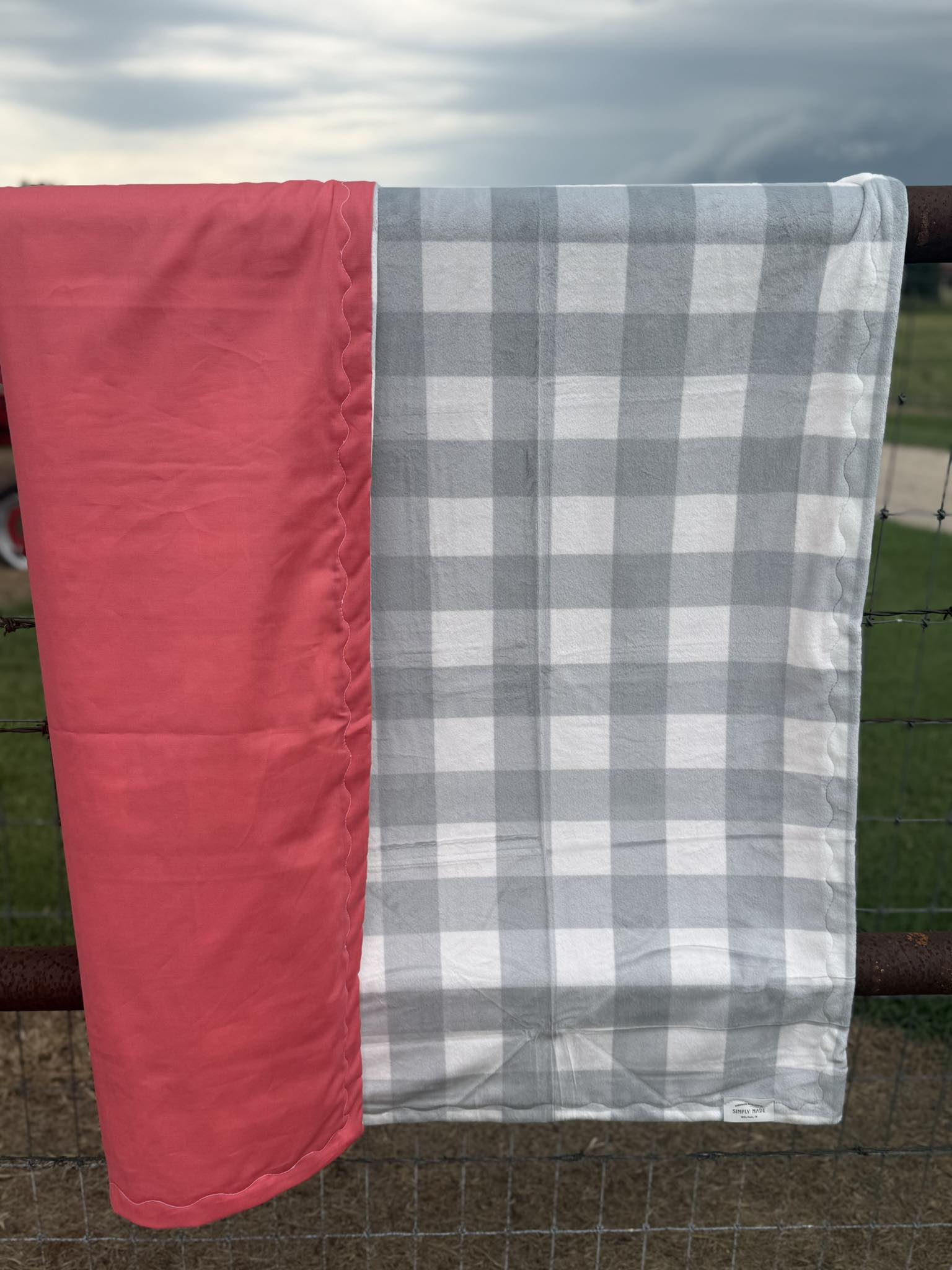 Plaid Peach