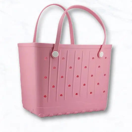 Large Eva Beach Tote Bag with Lines